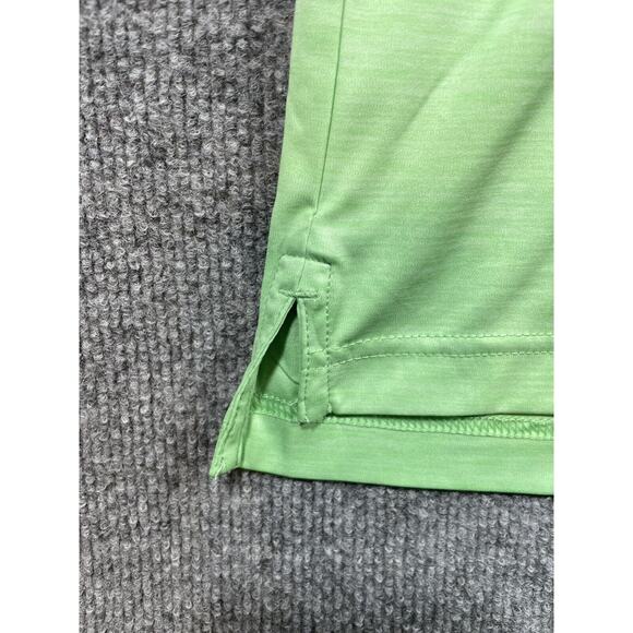Peter Millar Golf Polo Men's XL Green Short Sleeve Featherweight UPF 50+ Active - Picture 7 of 12